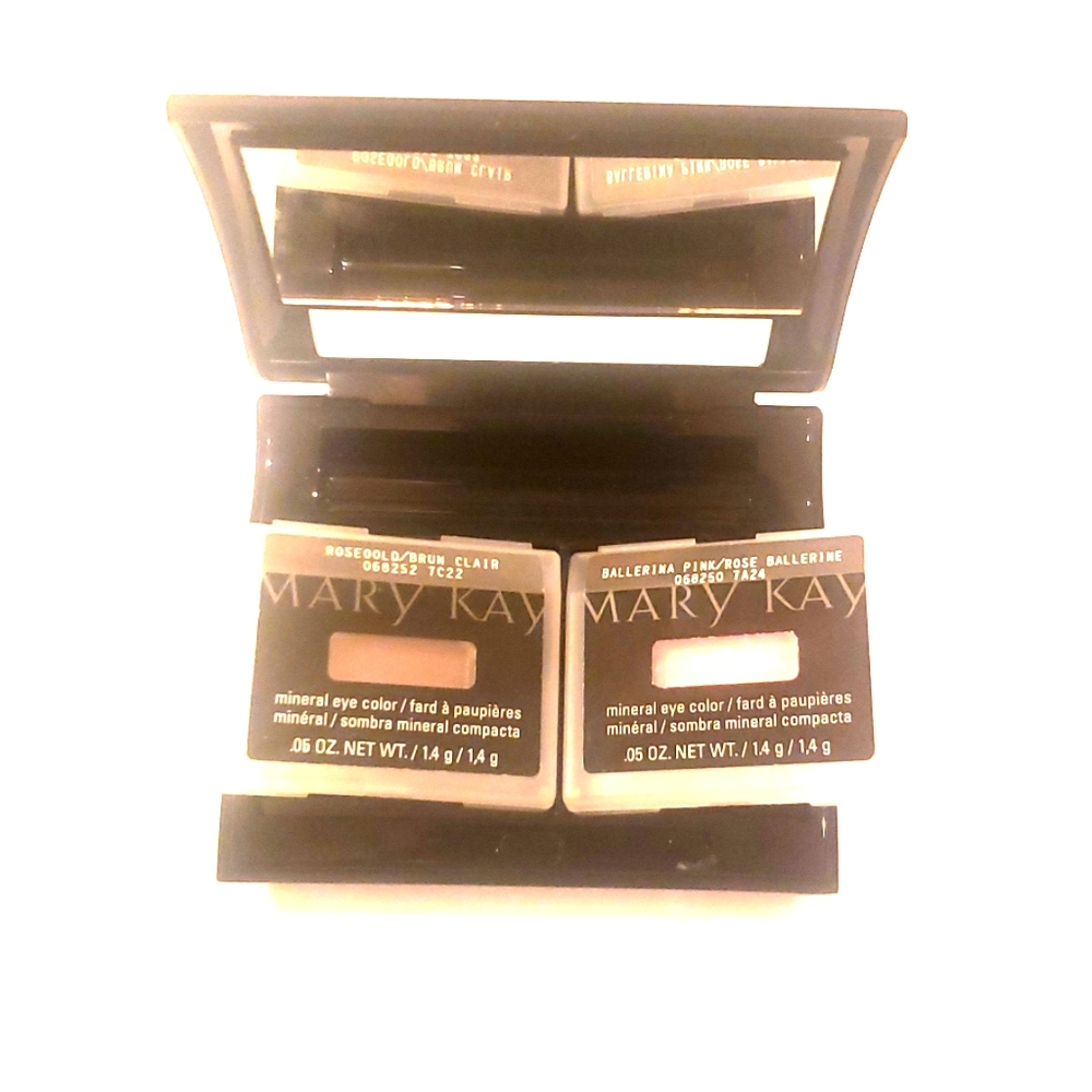 Eye shadow and compact.